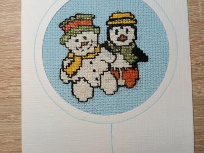 Atvirukas „Senis besmegenis ir pingvinas”